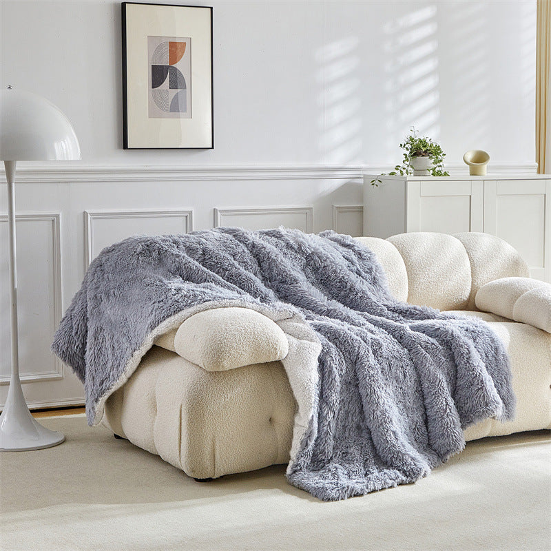 Women Luxury and Soft Faux Fur Blanket Bowlift