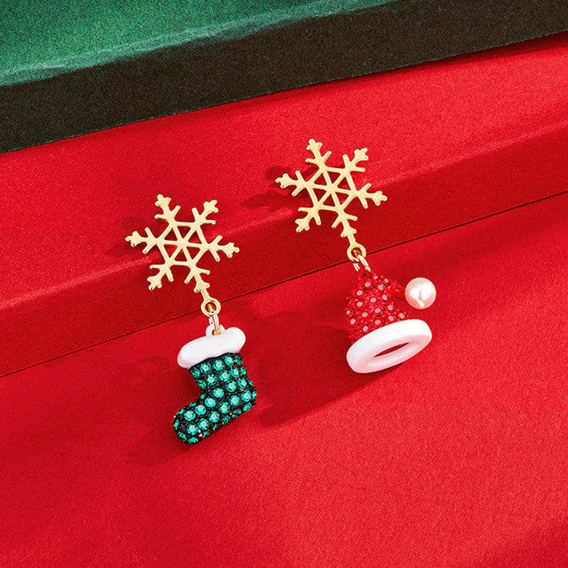 BowLift | Christmas Asymmetric Earrings