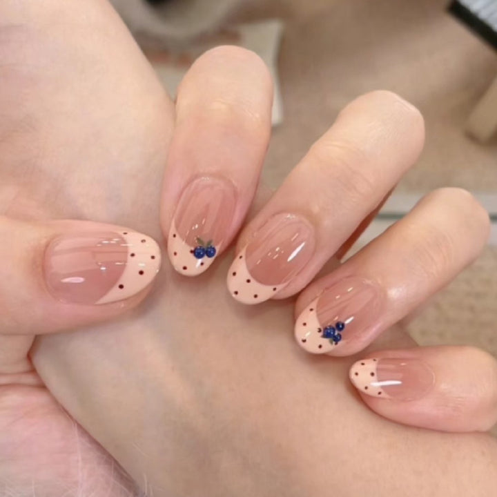Decorative Press-On Nail Set with Star and Bow Designs Bowlift