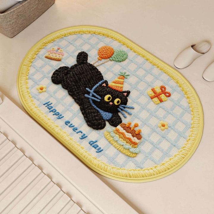 Playful Dog-Themed Bath Mat 1786546420