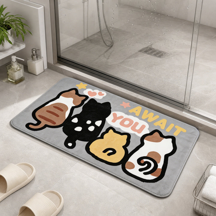 Fun Character Bath Mat for Bathroom