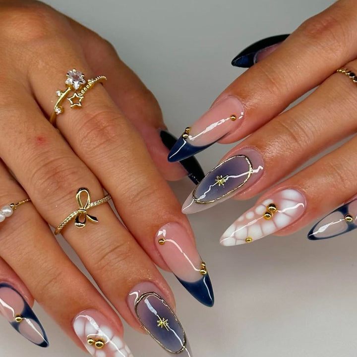 Glamorous Stiletto Nail Enhancements Bowlift