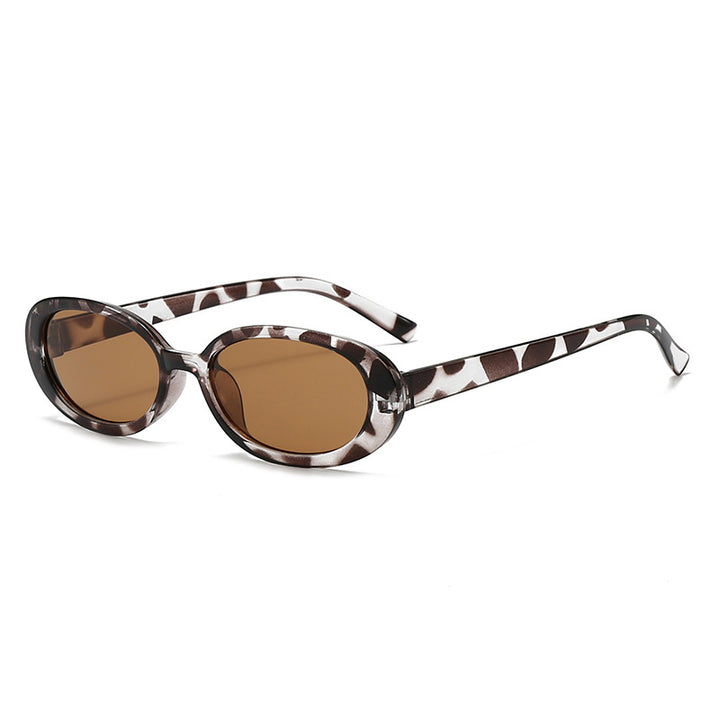 Retro Oval Frame Sunglasses