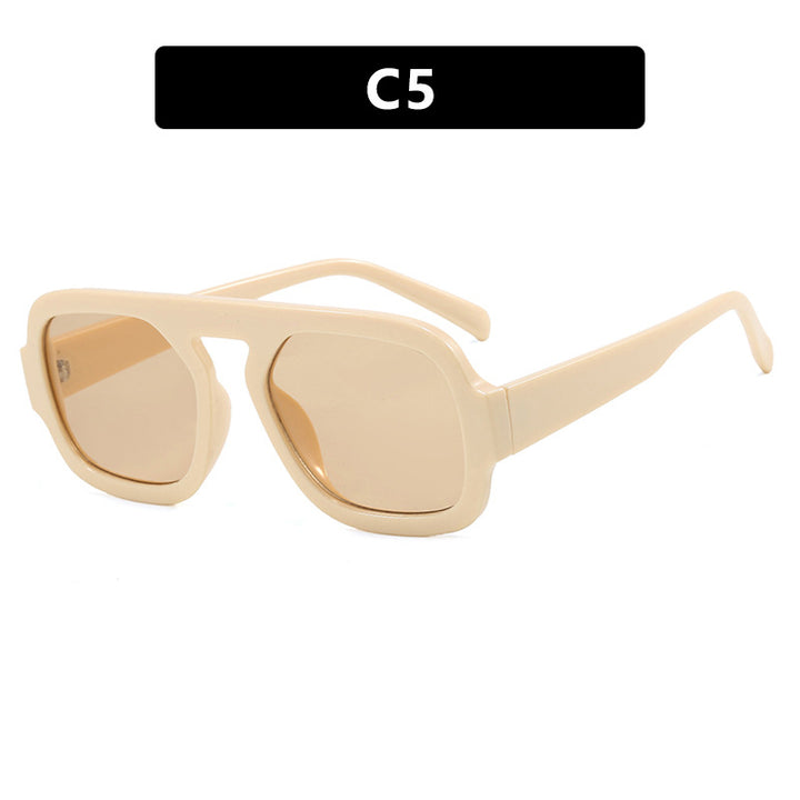 Women's trendy sunglasses with distinct angular design and UV protection Bowlift