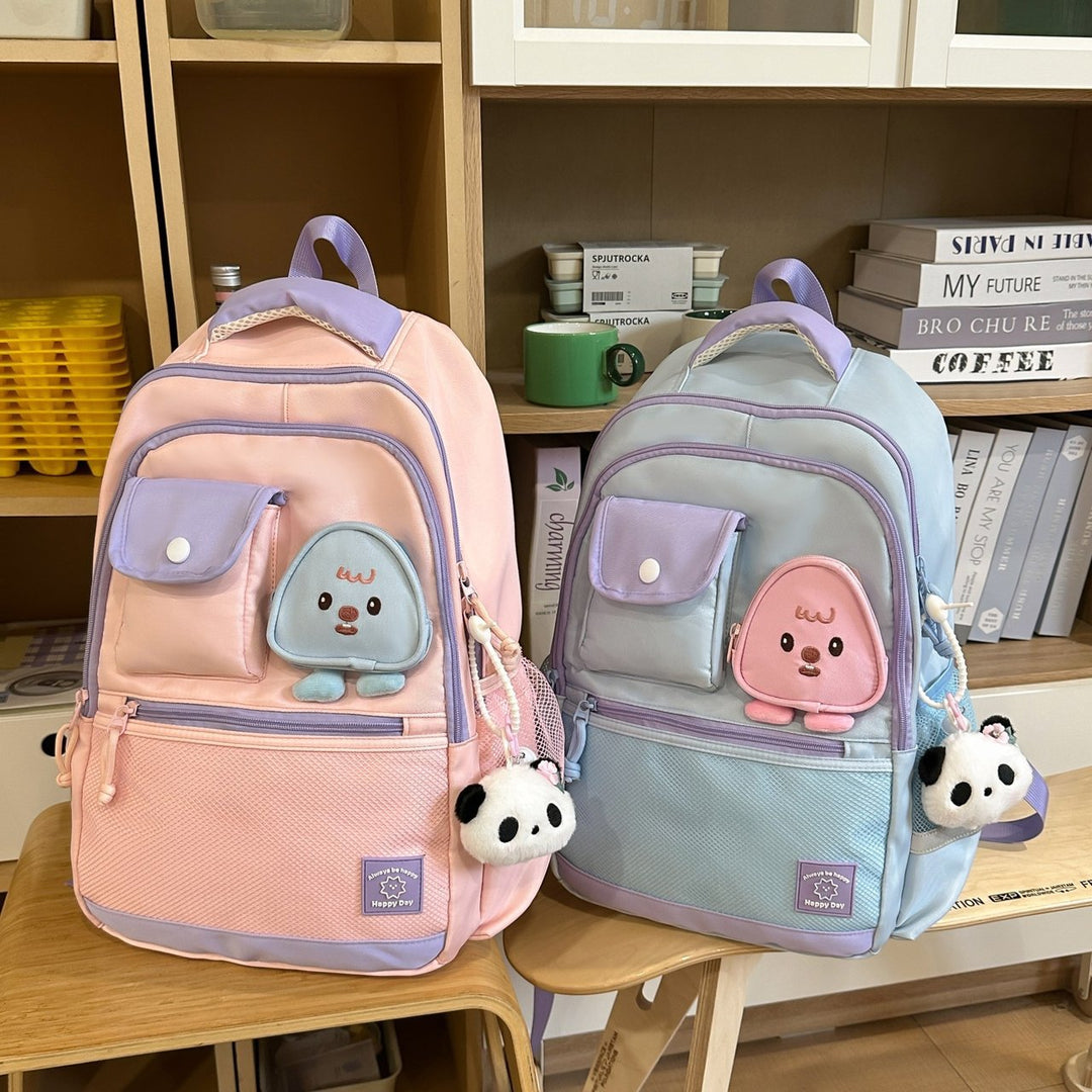 Children's backpack with playful animal motif and versatile compartments Bowlift
