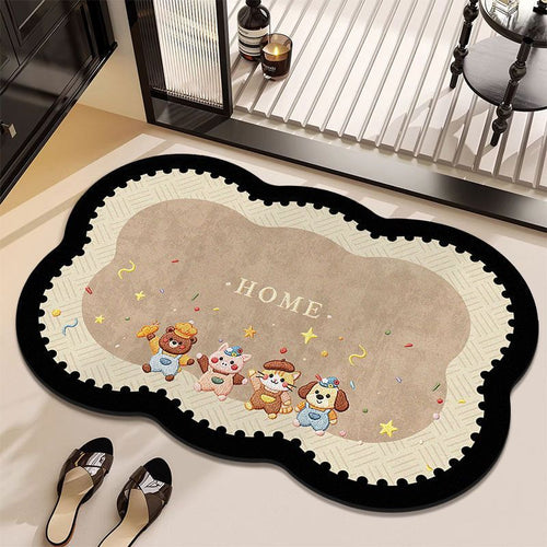 Playful Cartoon-Themed Area Rug