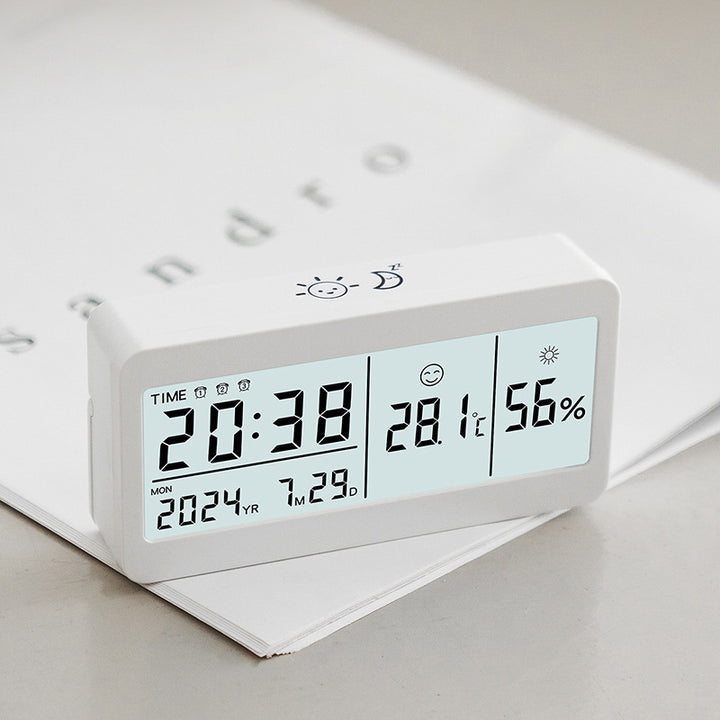 Digital watch with multifunctional thermometer and hygrometer Bowlift