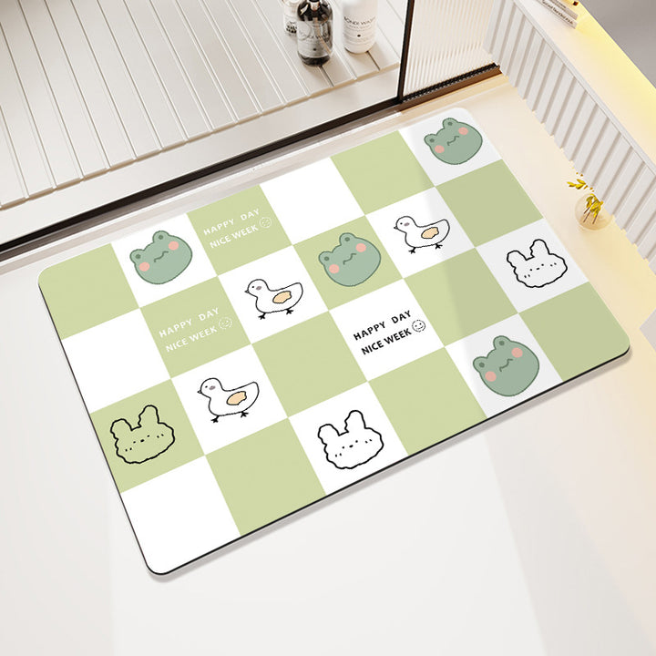 Fun-Themed Cartoon Bath Mat Bowlift