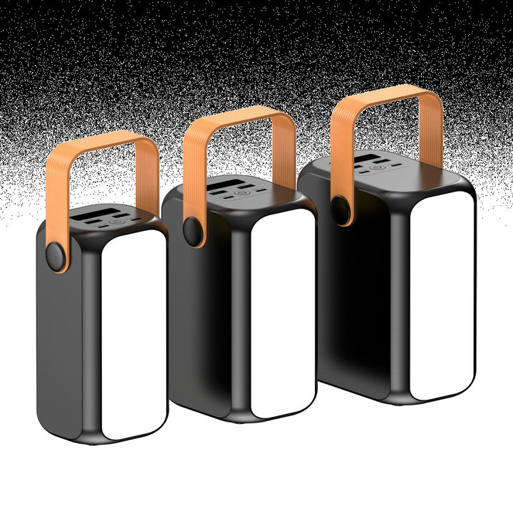 Portable power bank with multifunctional charging port and integrated carrying handle Bowlift