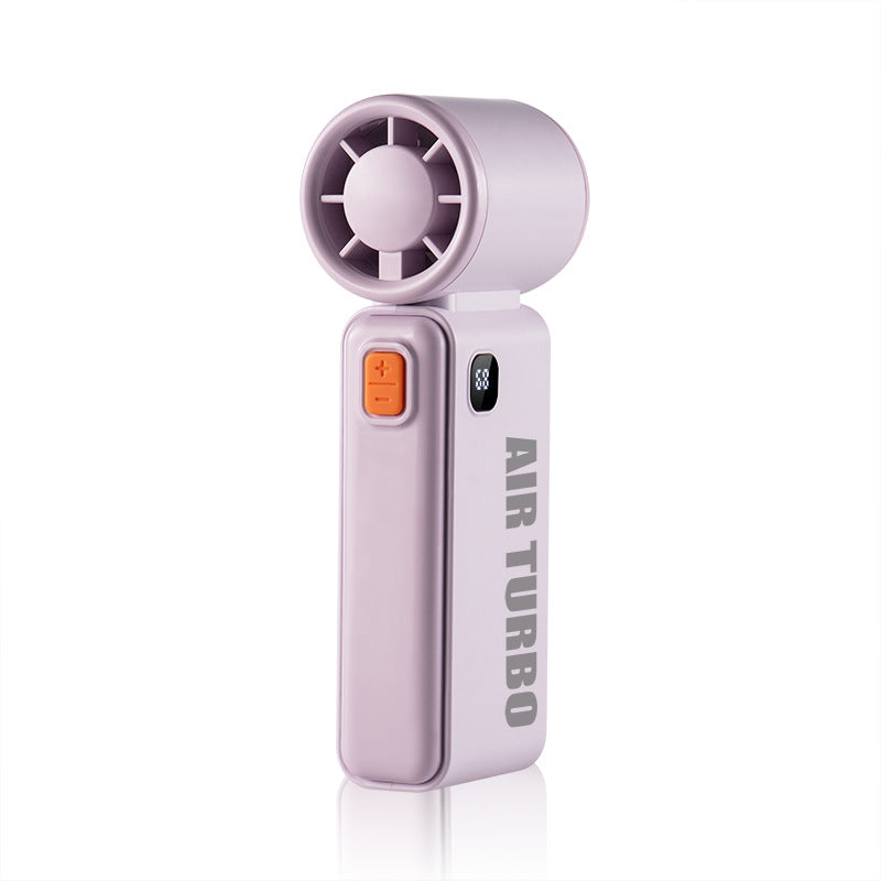 Ladies Handheld High-Speed Fan with LED Display Bowlift