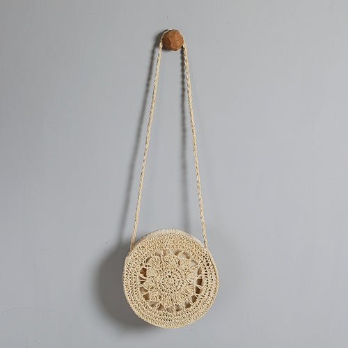 Round Macrame Crossbody Bag Bowlift