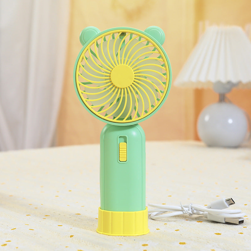 Women's Portable Handheld Fan with Cute Animal Design Bowlift