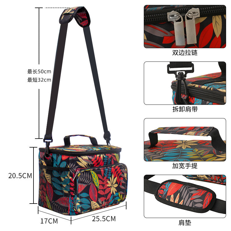 Women Insulated Cooler Bag with Multiple Compartments Bowlift