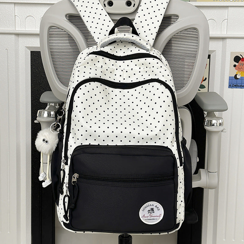 Multifunctional Polka Dot Backpack