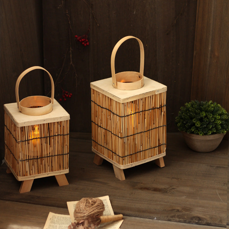 Artificial Rattan Lantern Bowlift