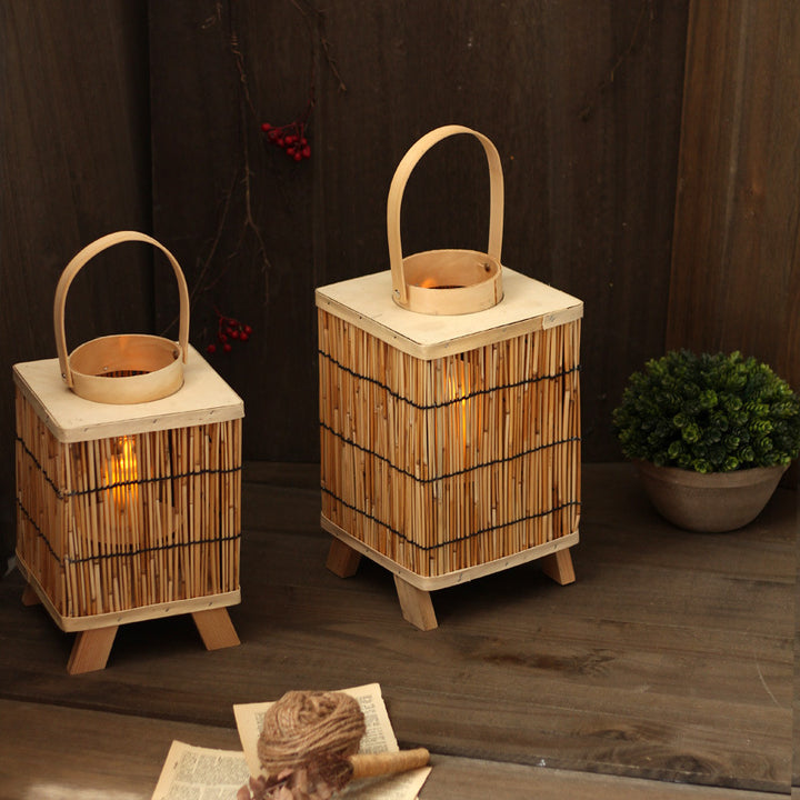 Artificial Rattan Lantern Bowlift