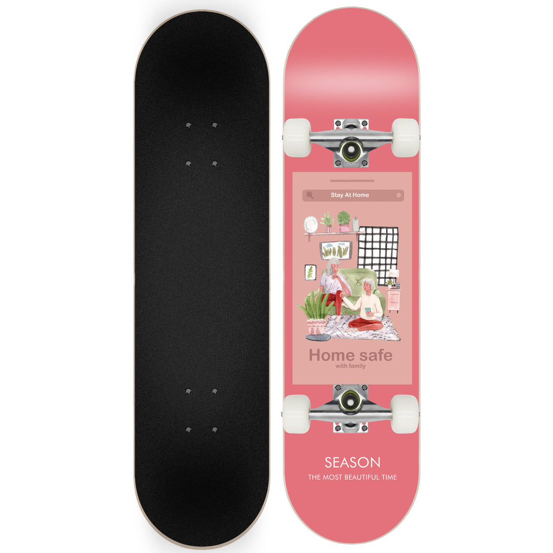Skateboard with Galaxy Design Bowlift
