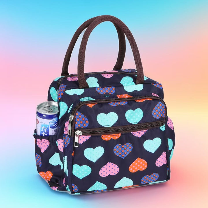 Cat Print Multi-Pocket Tote Bag Bowlift