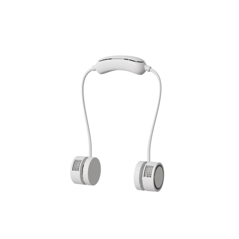 Unisex nan dual air-pod neckband personal cooling fan Bowlift