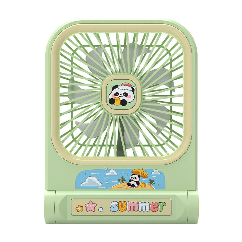 Women's Portable Mini Fan in Playful Panda Design Bowlift