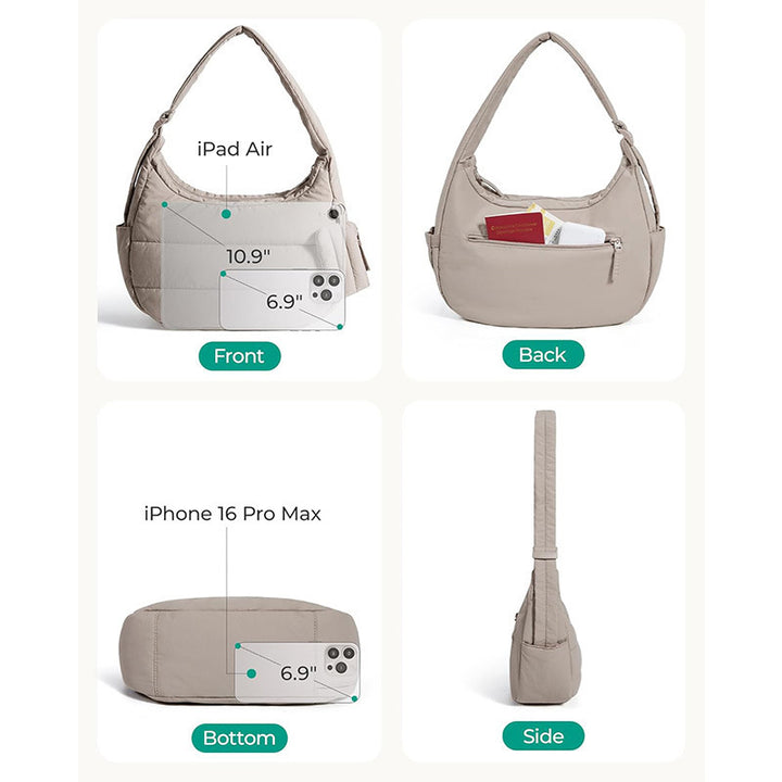 Practical shoulder bag with insulated compartments Bowlift