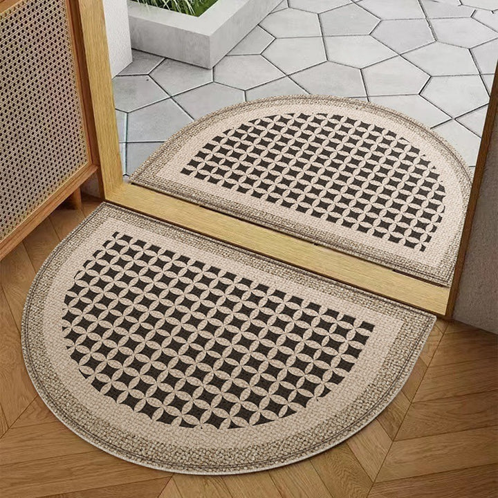 Decorative Half-Round Entrance Mat