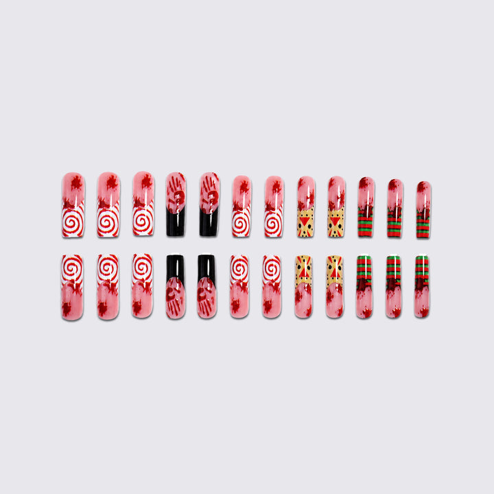 Creative nail art set with creepy Halloween design Bowlift