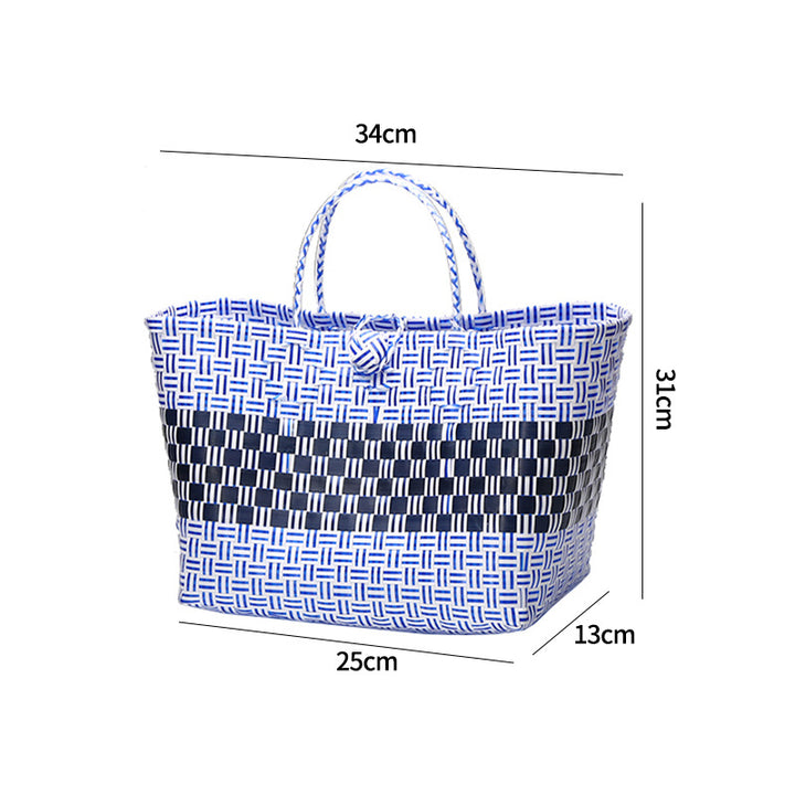 Large Capacity Woven Shopping Tote Bowlift