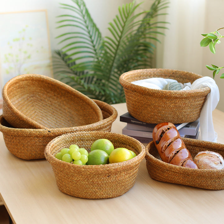 Natural Woven Serving Basket Bowlift