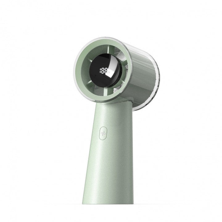Women's portable handheld fan with intelligent temperature and speed control Bowlift