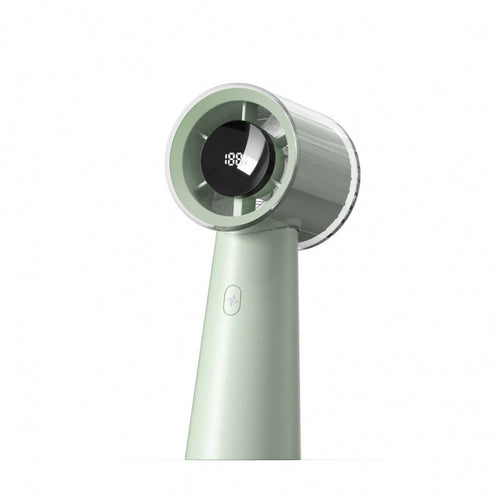 Women's portable handheld fan with intelligent temperature and speed control Bowlift