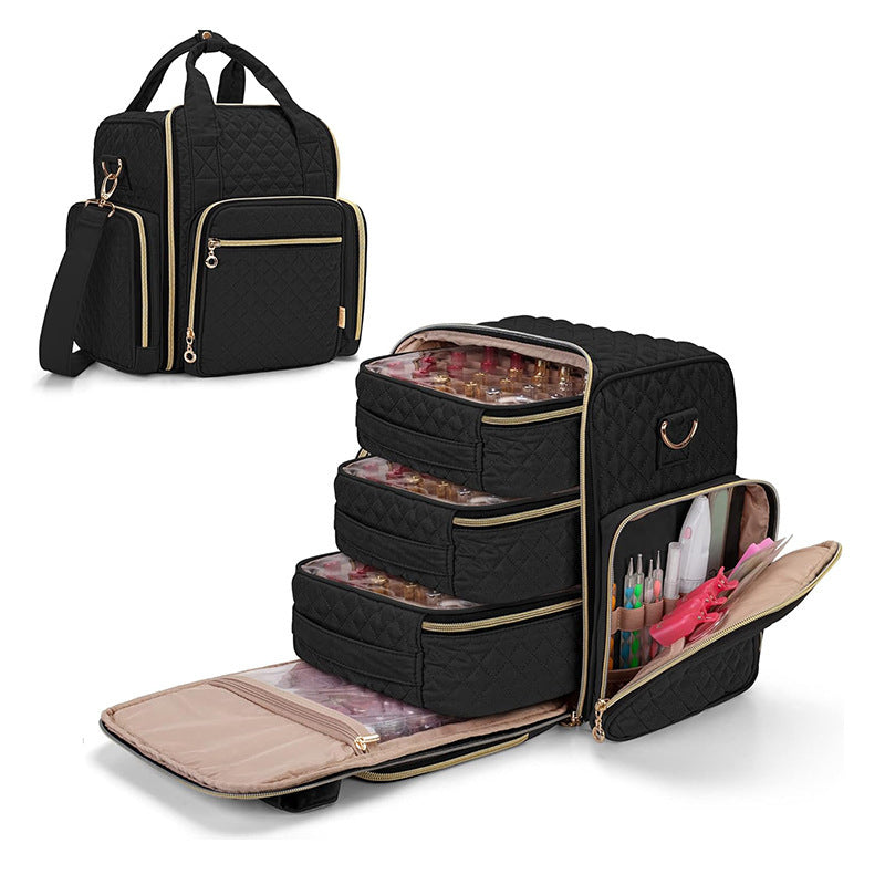 Cosmetic transport bag with organizer compartments Bowlift