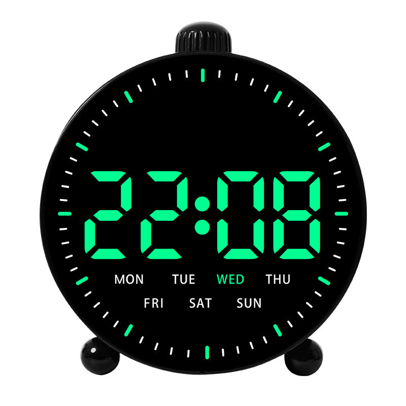 Digital Alarm Clock with LED Display Bowlift