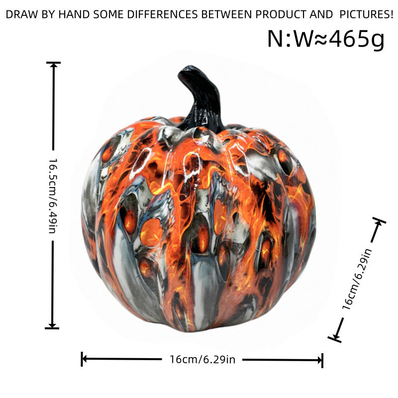Artistic Halloween Pumpkin Figurine Bowlift