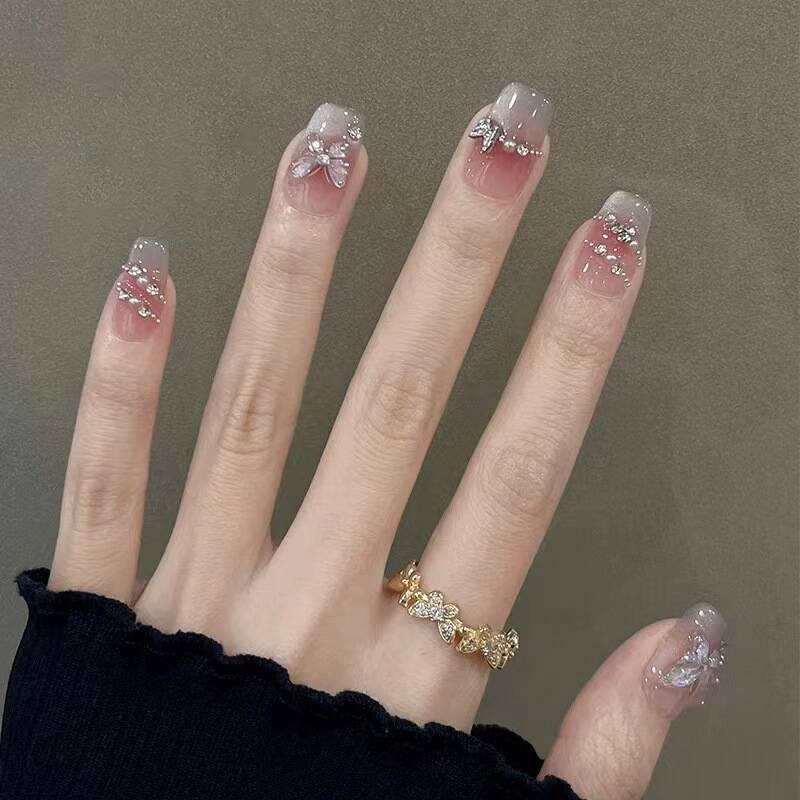 Decorative Acrylic Press-On Nail Art Bowlift