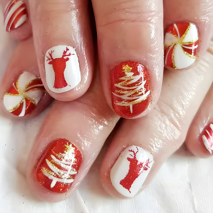 Festive Christmas Nail Art Set Bowlift