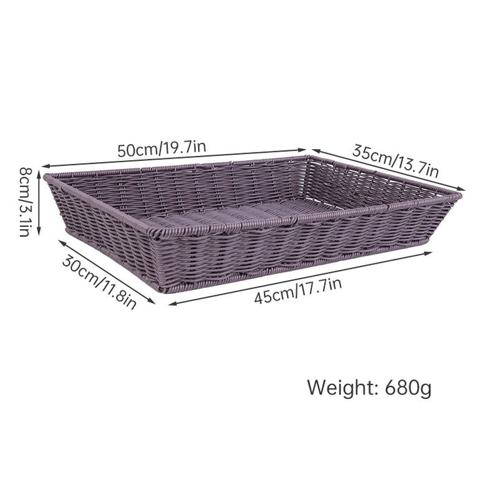 Versatile Storage Wicker Basket Bowlift