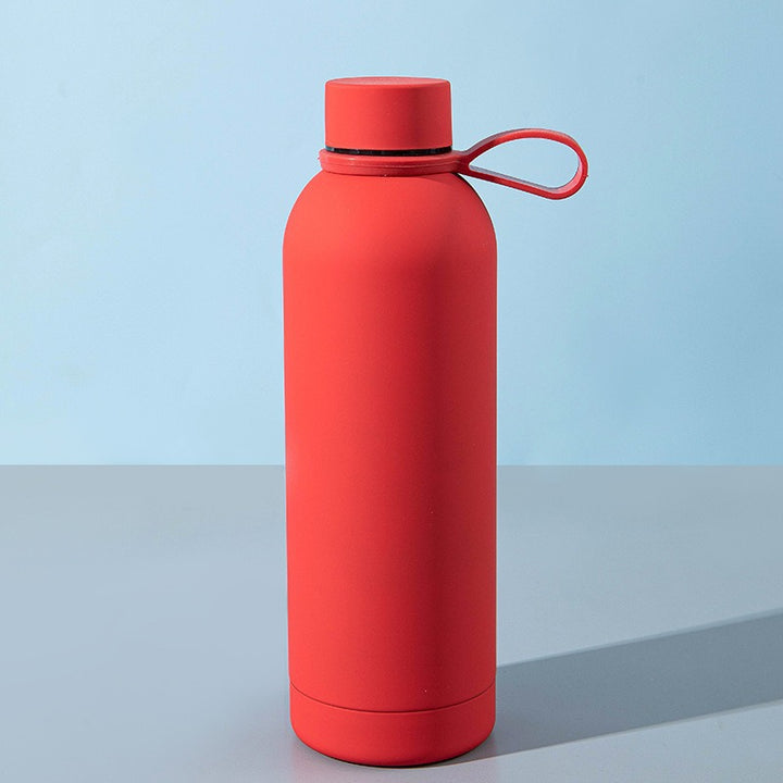 Ladies stylish stainless steel drinking bottle with innovative closure Bowlift