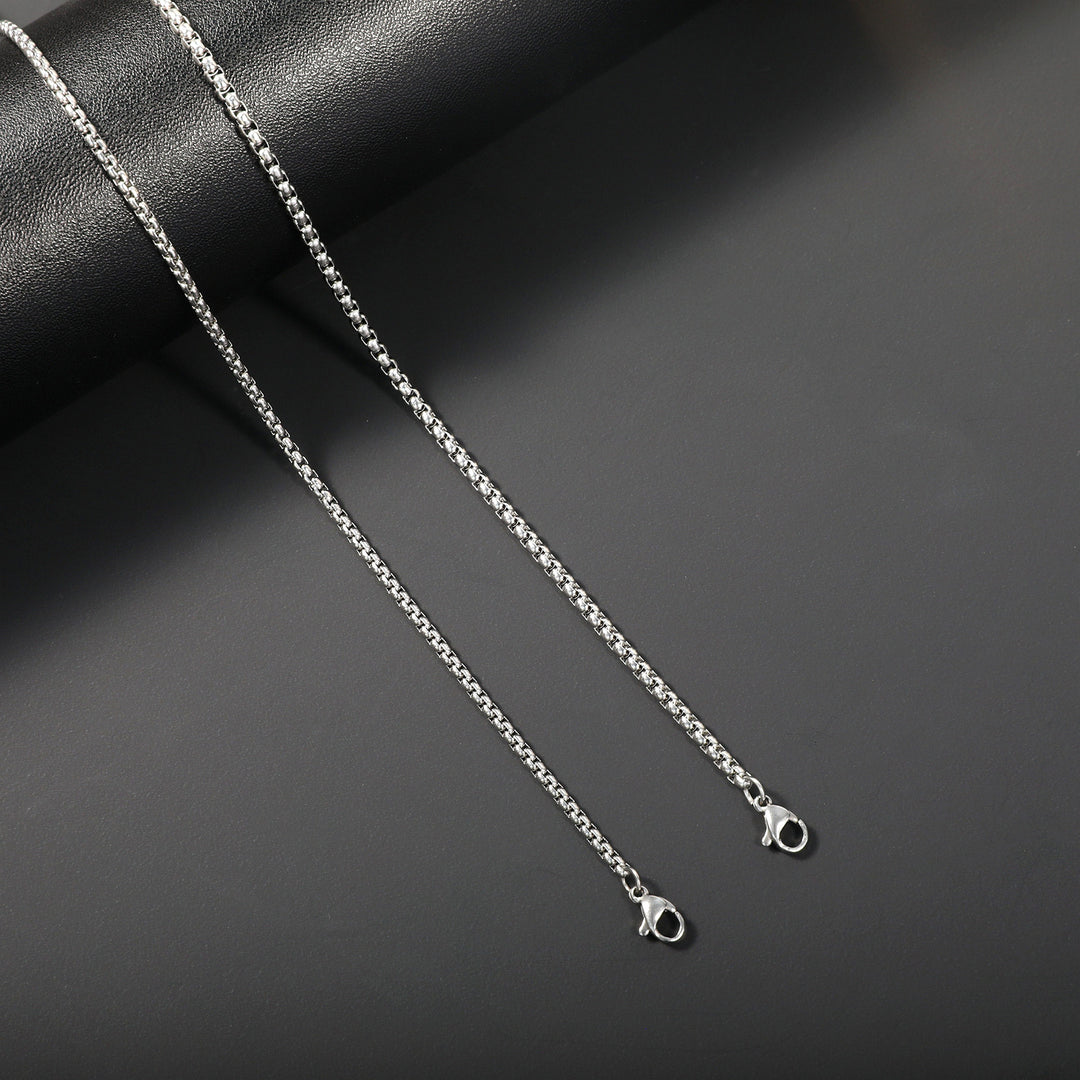 Sleek Stainless Steel Chain Necklace Bowlift