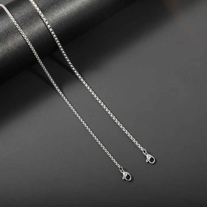 Sleek Stainless Steel Chain Necklace Bowlift