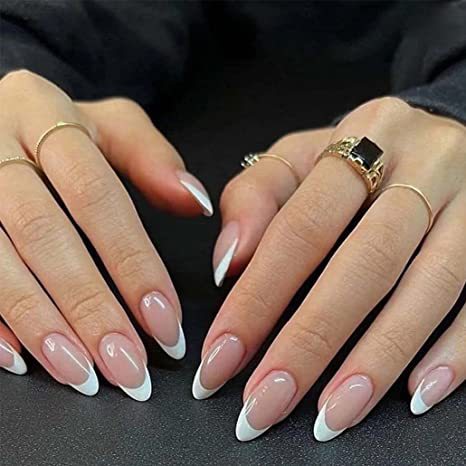 Elegant French Tip Press-On Nails Bowlift 1789085735