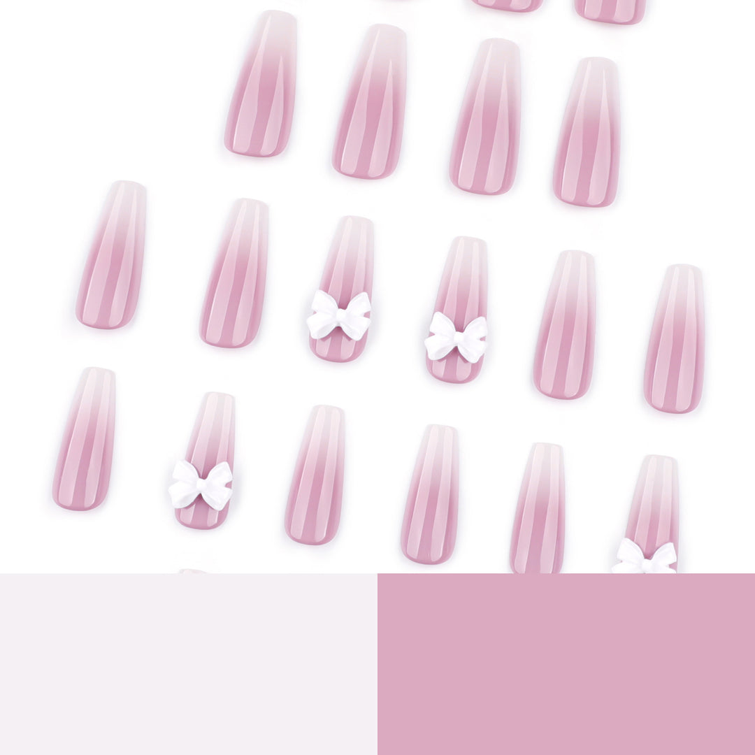 Artful acrylic nails with elegant butterfly design Bowlift