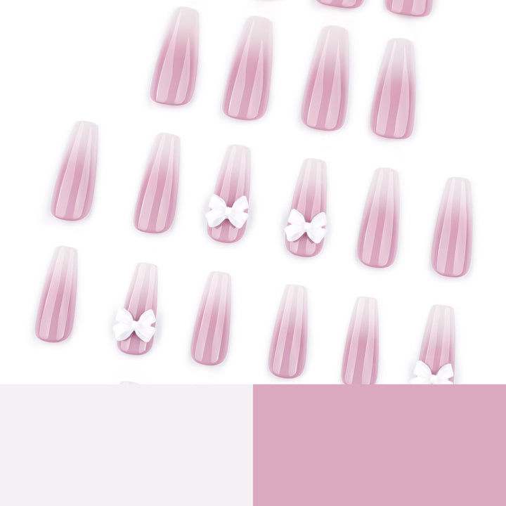 Artful acrylic nails with elegant butterfly design Bowlift