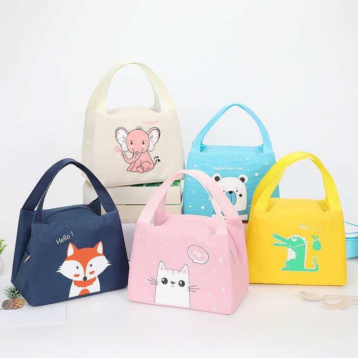 Cute Bear Print Insulated Lunch Bag Bowlift