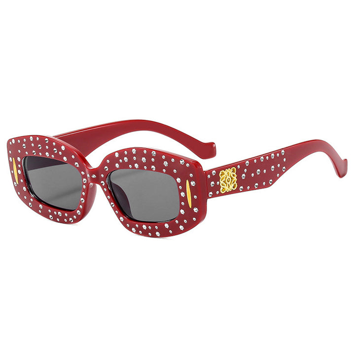 Women striking sunglasses with glamorous rhinestone details Bowlift