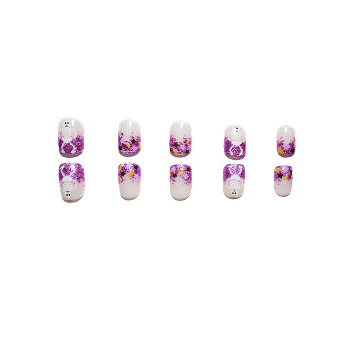 Creative Halloween-Inspired Press-On Nail Art Bowlift