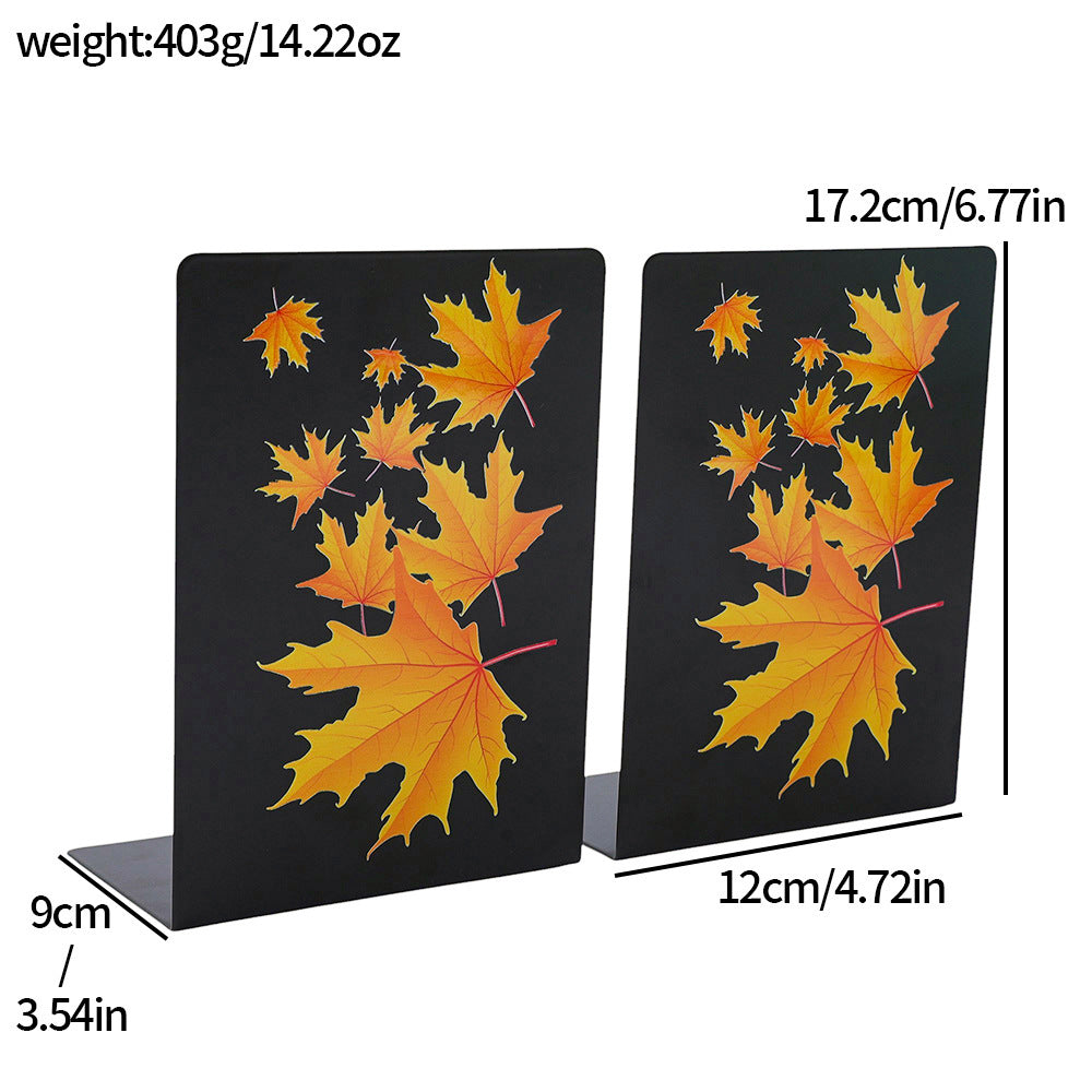 Decorative Maple Leaf Bookends
