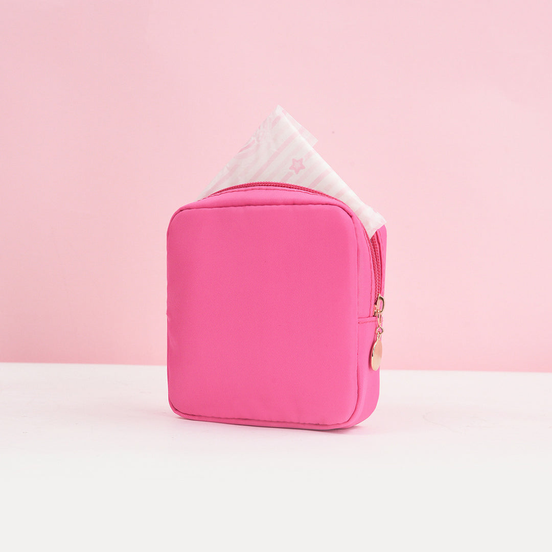 Cosmetic storage bag with fine stripe pattern Bowlift