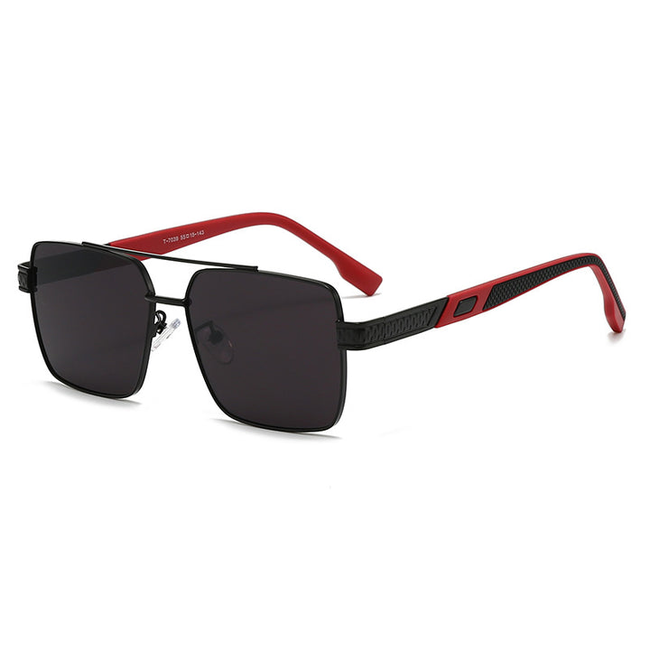 Women's fashionable square sunglasses with stylish rubber temples Bowlift