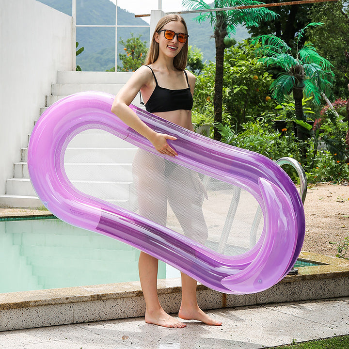Women Inflatable Lounge Chair with Breathable Mesh Surface Bowlift